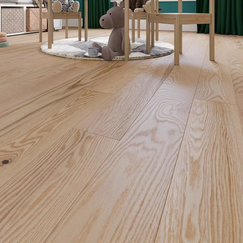 Wear Resistant Engineered Oak Hardwood Flooring Indoor Residential Hotel Living Room Use Stable Core Three Layer Build Smooth
