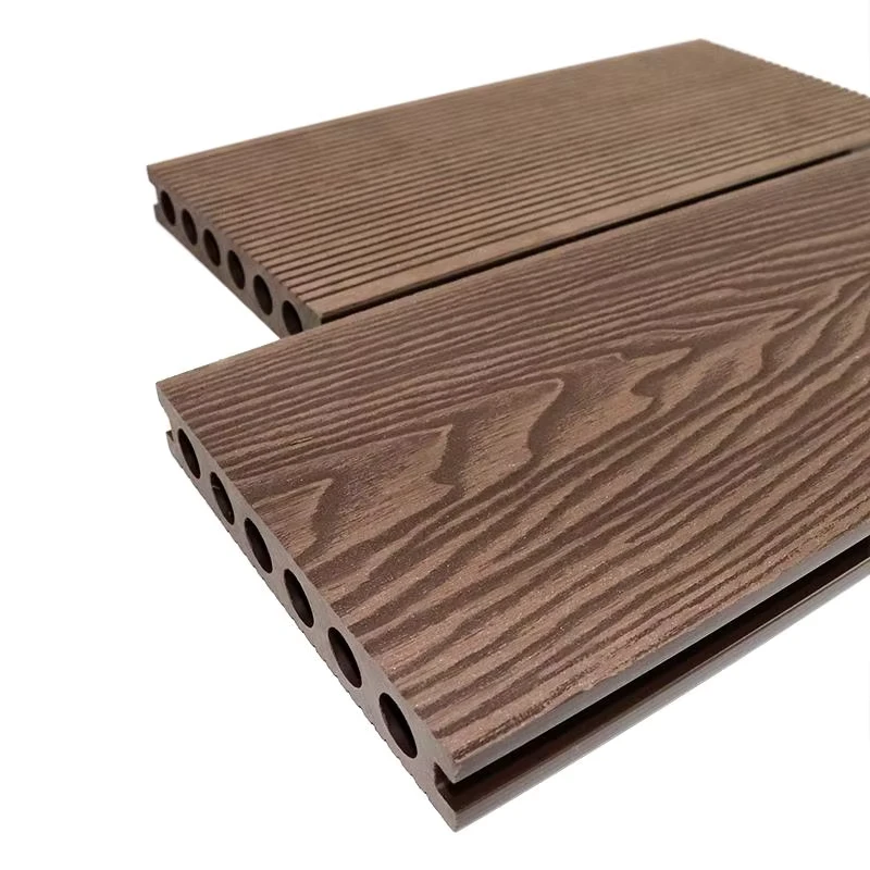 Weathered Vivid Wood Grain Exterior Pavement Wood Covering WPC Decking Outdoor Wood Plastic Composite Decking Boards