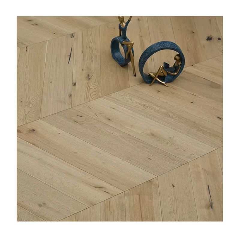 White Oak Engineered Flooring Chevron Design Wood Floors