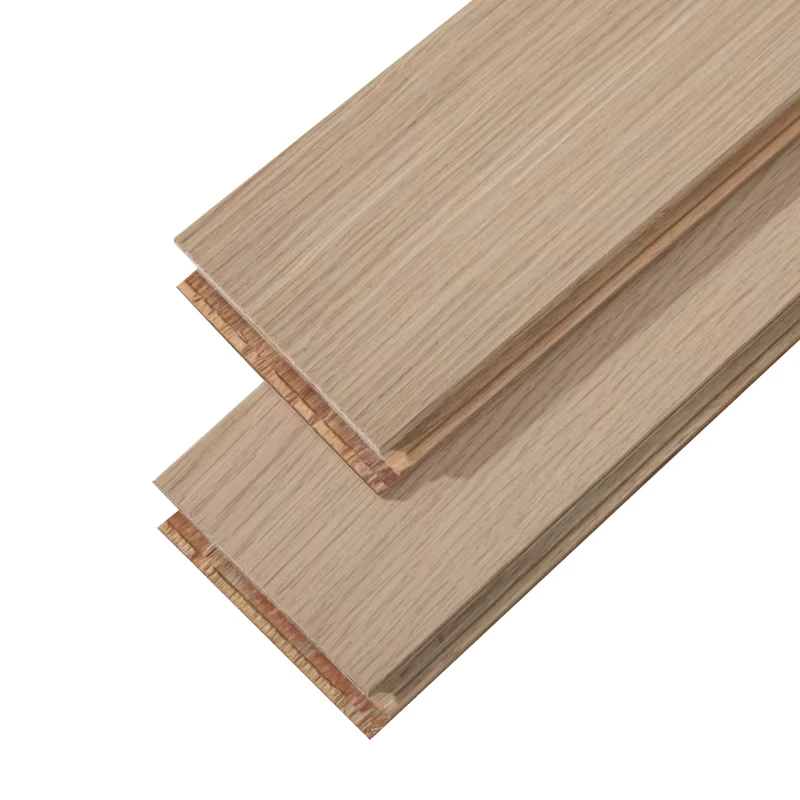 White Oak Engineered Wood Flooring Cream Log Finish Click System DIY Installation Underfloor Heating Compatible