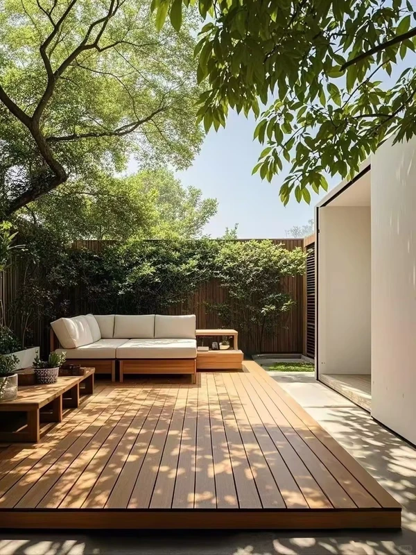 Wood Deck Tiles for Garden Wpc Decking Outdoor Garden Flooring