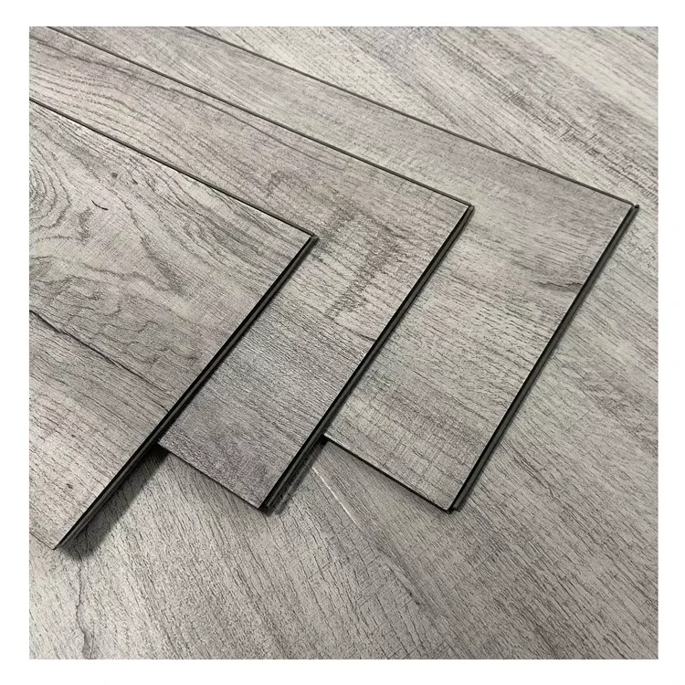 Wood Look Interlocking LVT Floor Tiles Plastic Flooring Underlayment for Concrete