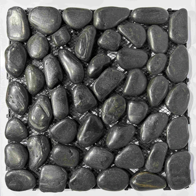 Wood Plastic Composite Black Interlocking Decking Tiles Easy Installation 30x30cm Modern Garden Outdoor Floor Tiles