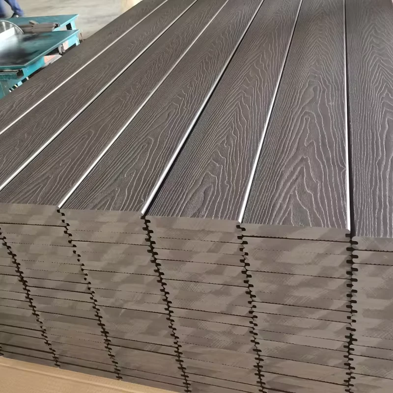 Wood plastic Composite Wpc Outdoor Decking Floor Decking Hollow and Solid Wpc Profile Decoration Material