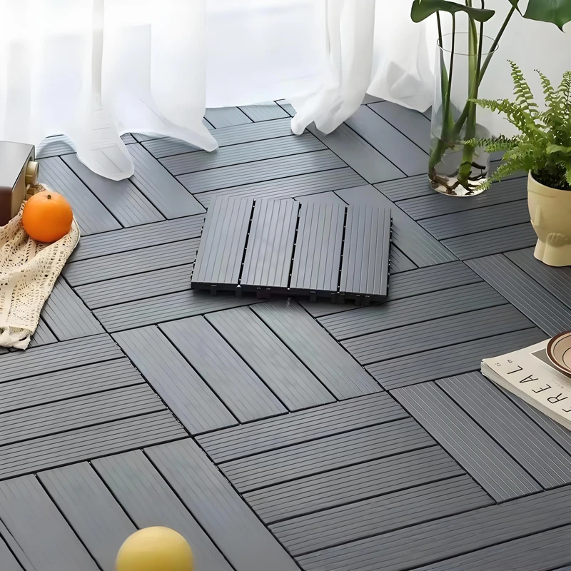 outdoor wpc decking flat panel wood plastic floor board for terrace patio